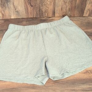 Women's Dress Light Green Flowy Dress High Waist Shorts XL         -624C